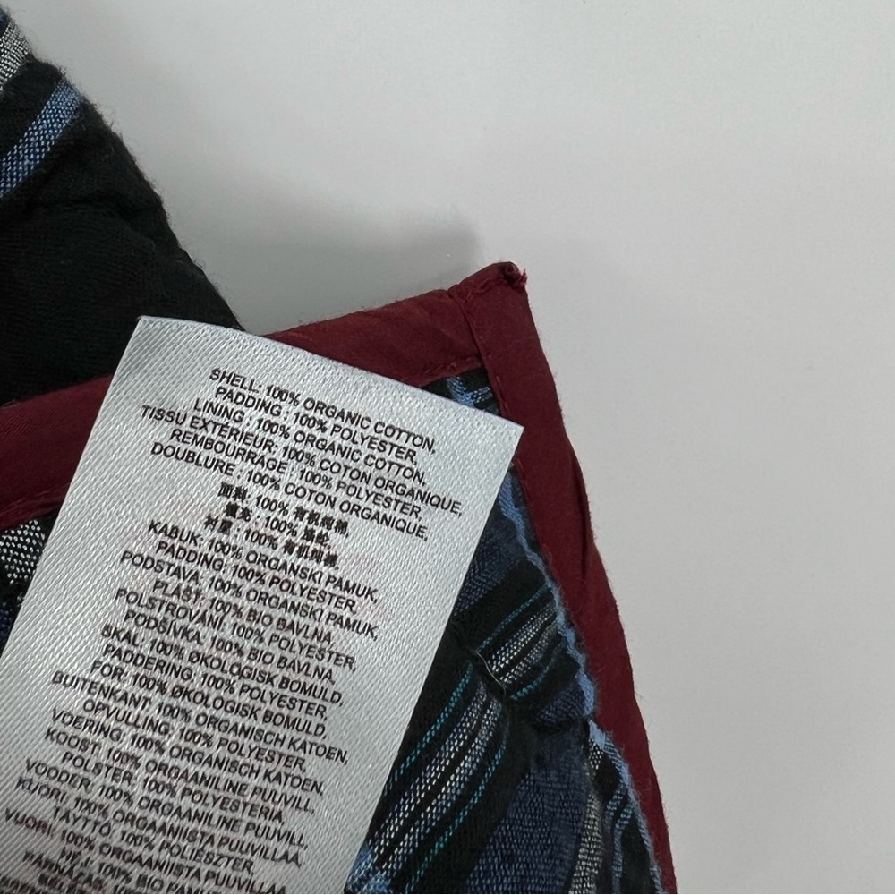 Damson Madder Anthropologie Alva Bow Gilet Vest Quilted Utility Blue Maroon 14 - Picture 16 of 16